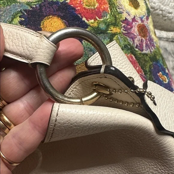 Coach Charlie Bucket Polished Pebbled Leather Crossbody Bag - Picture 8 of 16